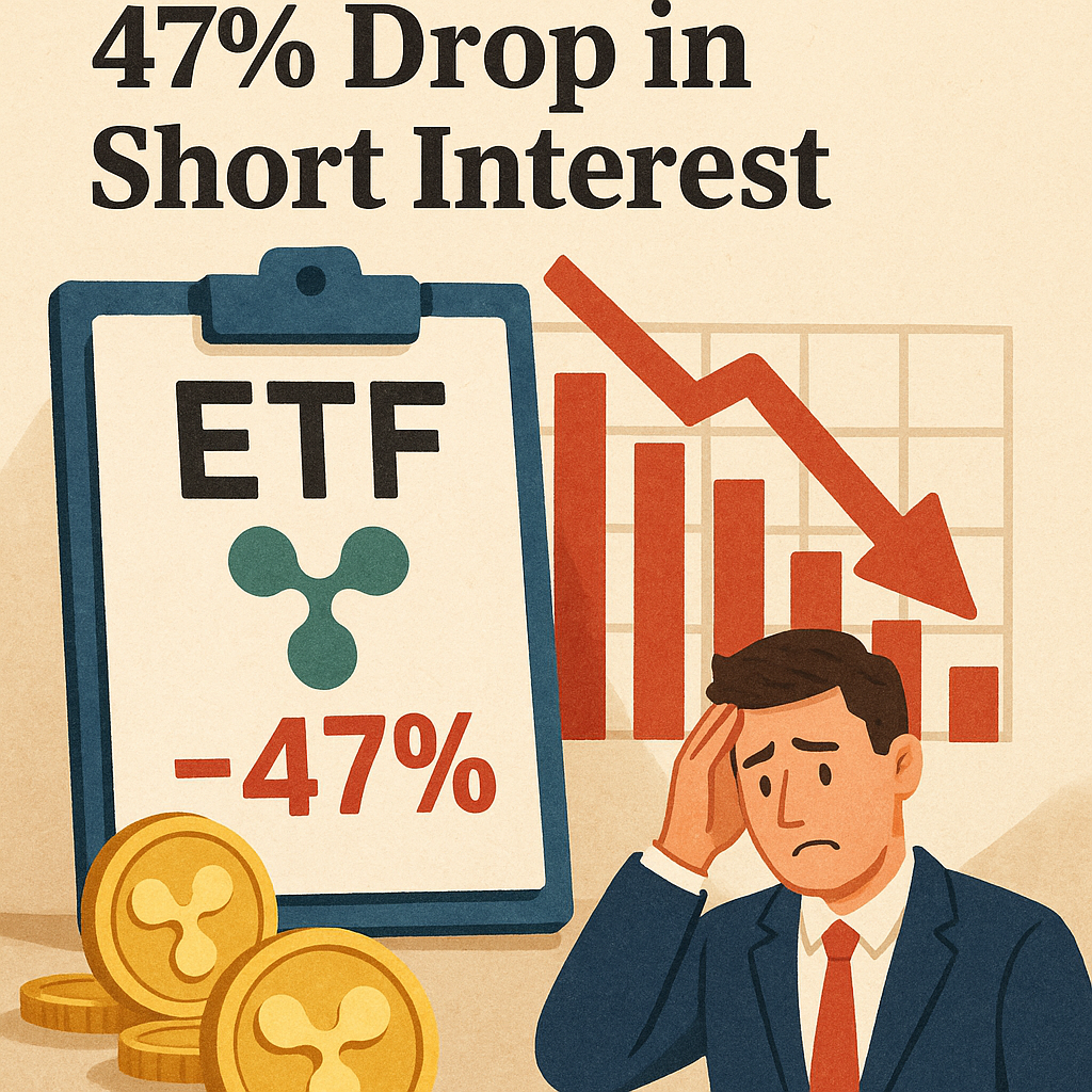 Representation of XRP ETF Sees 47% Drop in Short Interest
